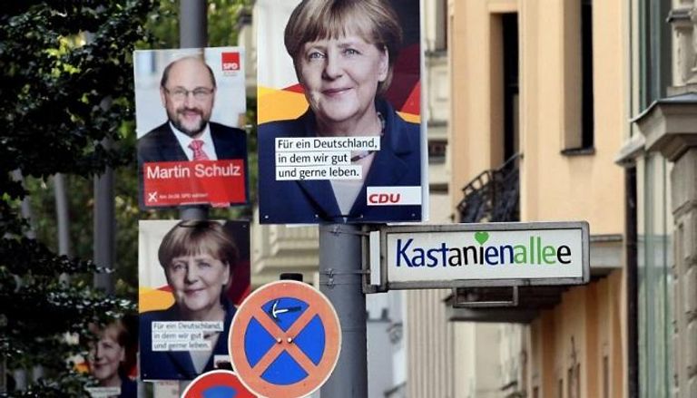 ملصقات لمرشحي الانتخابات الألمانية 