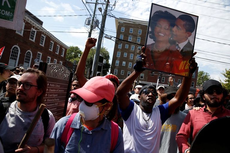 مظاهرات اليمين المتطرف في فرجينيا - رويترز