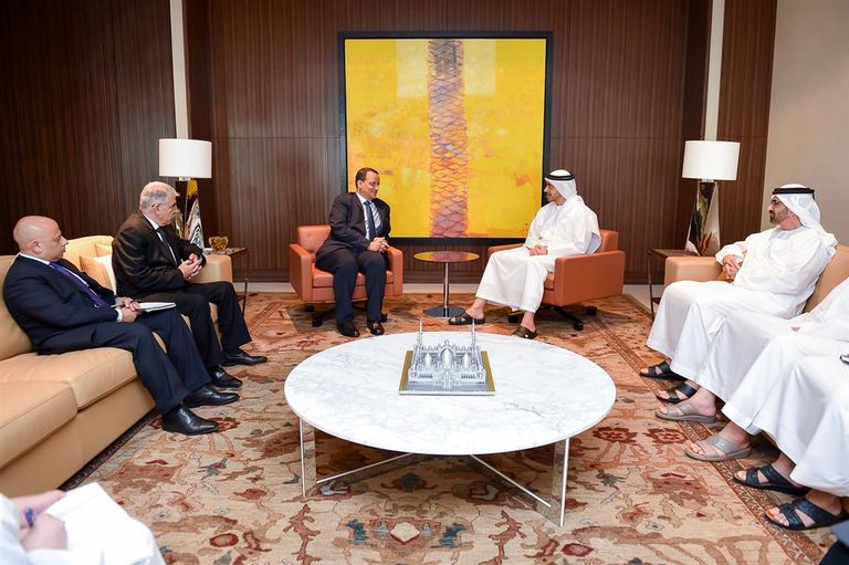 عبدالله بن زايد يبحث مع ولد الشيخ تطورات الأوضاع في اليمن