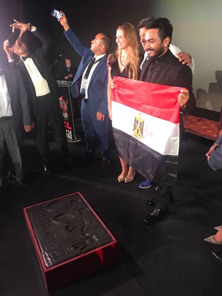 بصمة الفنان تامر حسني في هوليود