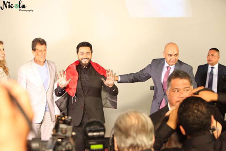 بصمة الفنان تامر حسني في هوليود