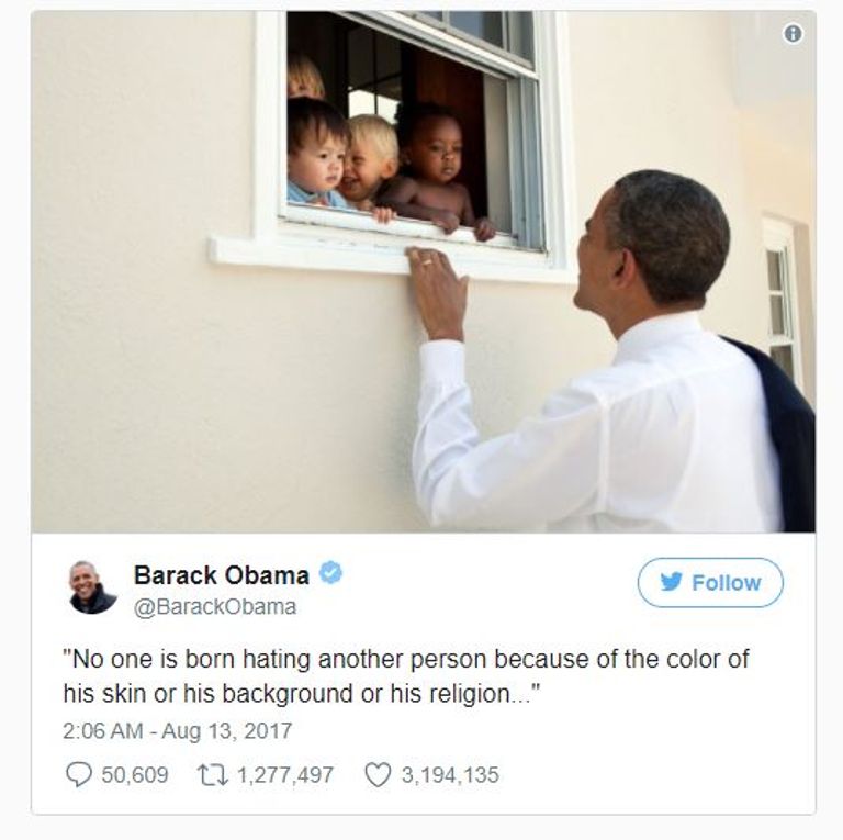 تغريدة أوباما حول العنصرية الأكثر إعجابا في تاريخ تويتر