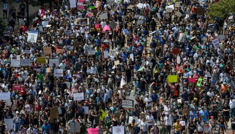 مسيرة في بوسطن ضد اليمين المتطرف - رويترز