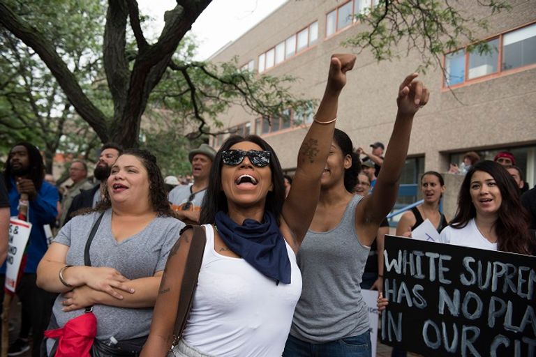 مسيرة في بوسطن ضد اليمين المتطرف - رويترز