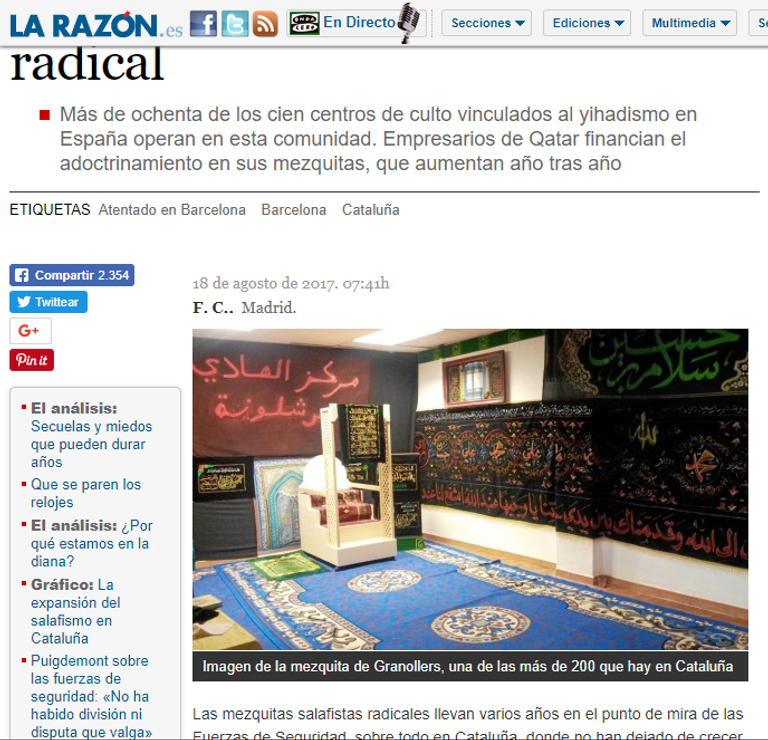 صحيفة لارثون الإسبانية تداهم مخابئ الإرهاب القطري في كتالونيا