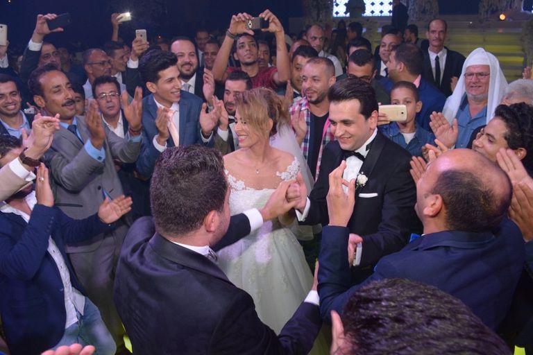 مصطفي خاطر وزوجته روان هلال