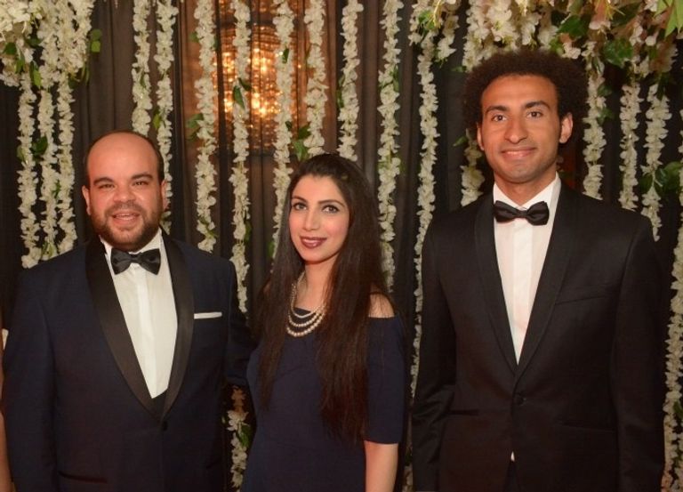 مصطفي خاطر وزوجته روان هلال