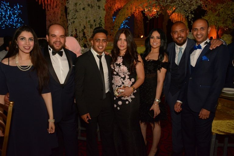 مصطفي خاطر وزوجته روان هلال