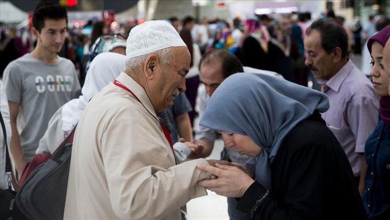 الحجاج الأتراك يتجهون إلى مكة