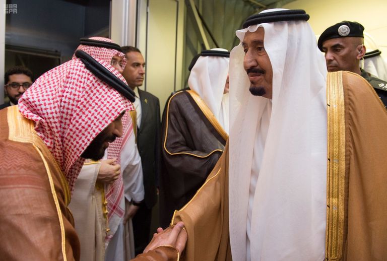 العاهل السعودي الملك سلمان بن عبد العزيز آل سعود يصل جدة