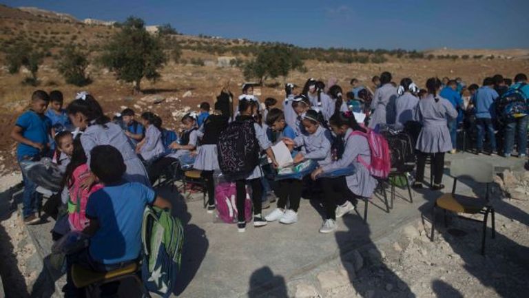 موقع المدرسة بعد الهدم