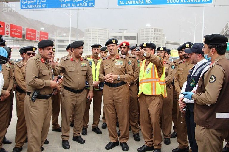 قوات الدفاع المدني السعودي تواصل استعدادات مكثفة للحج