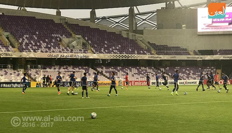 منتخب الإمارات يؤدي تدريبه الأخير