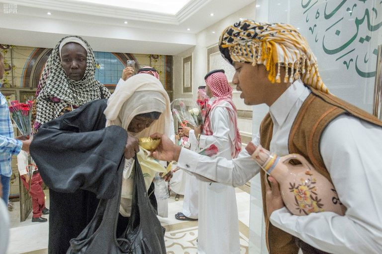 حجاج أسر شهداء الجيش السوداني يصلون السعودية