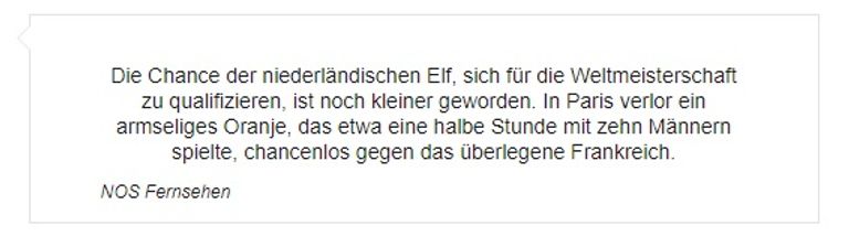 الصحافة لم ترحم هولندا هولندا لم تقدر على الصمود