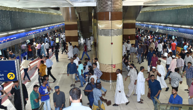 مترو دبي خلال إجازة عيد الأضحى