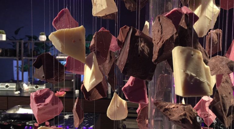 الشوكولاتة الياقوتية الجديدة ذات اللون الوردي