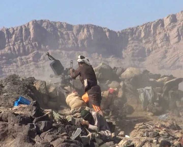 عملية تطهير ألغام في ميدي باليمن