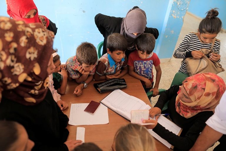 أطفال الرقة في المدارس - أ. ف. ب