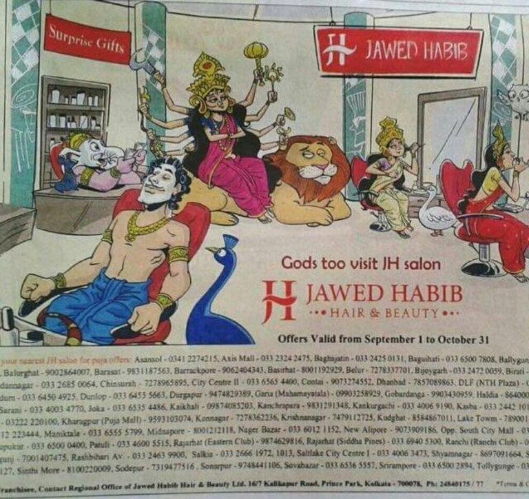 قضية ضد مصفف شعر للإساءة للديانة الهندوسية