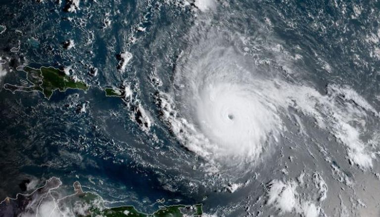 الإعصار إرما فوق منطقة الكاريبي