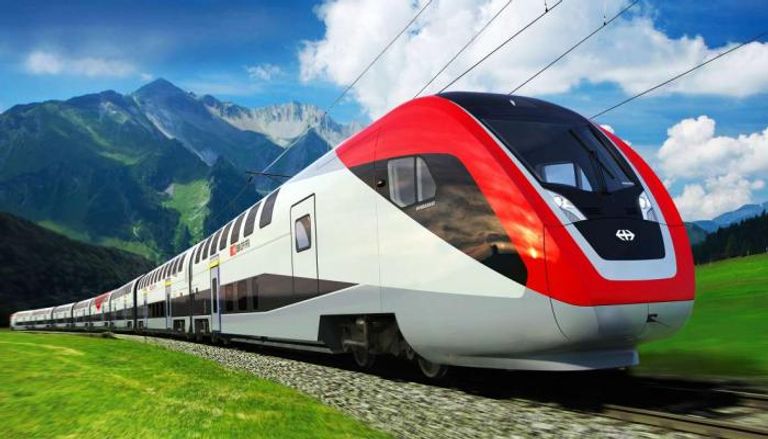 قطار في سويسرا- أرشيفية