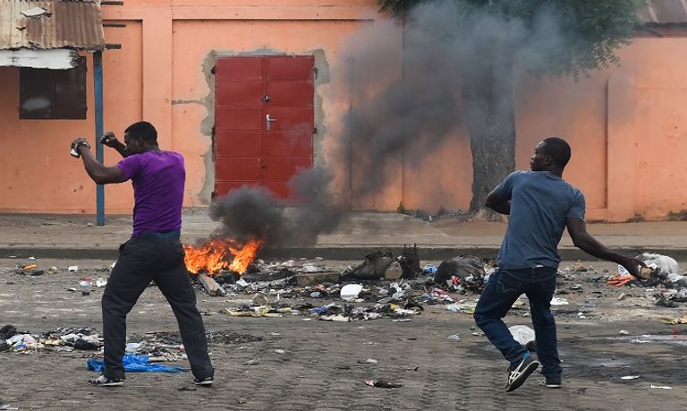 مظاهرات ضد الرئيس جناسينجبي في توجو - أ. ف. ب 