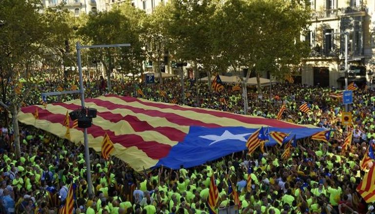 مظاهرات كتالونية للمطالبة بالاستقلال - أ. ف. ب