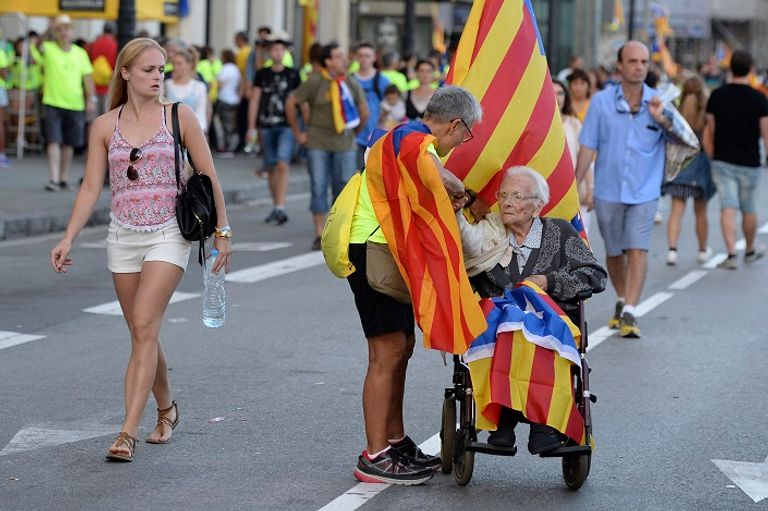 مظاهرات كتالونية للمطالبة بالاستقلال - أ. ف. ب