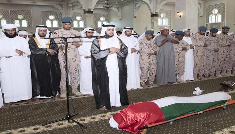 تشييع جثمان شهيد الإمارات ناصر المزروعي 