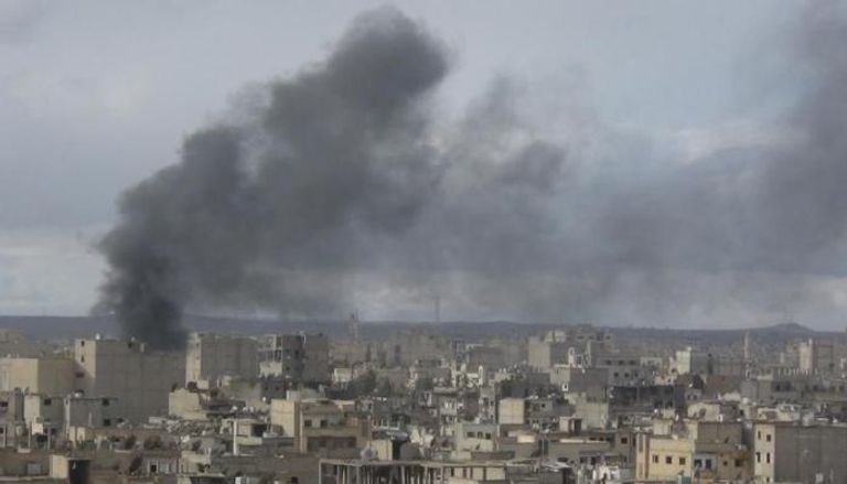 قصف جوي لأهداف داعش في دير الزور - أرشيفية