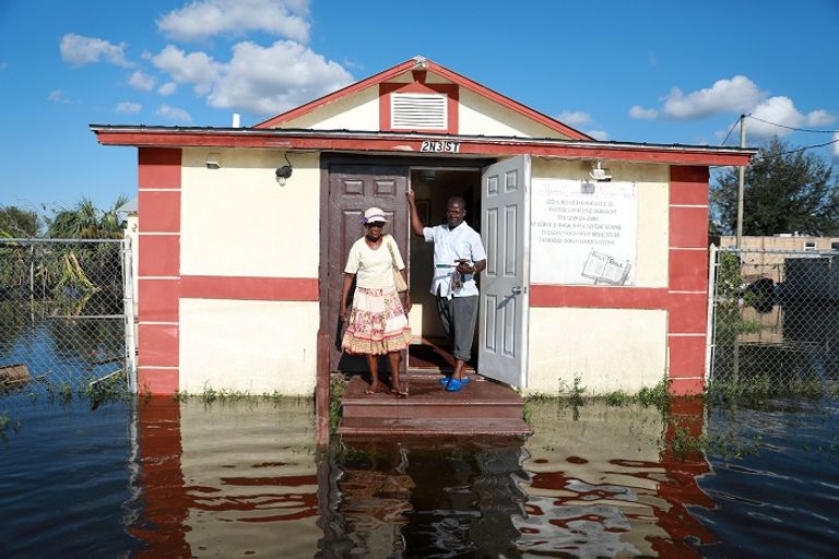 آثار الدمار الذي خلفه إرما في فلوريدا - أ. ف. ب