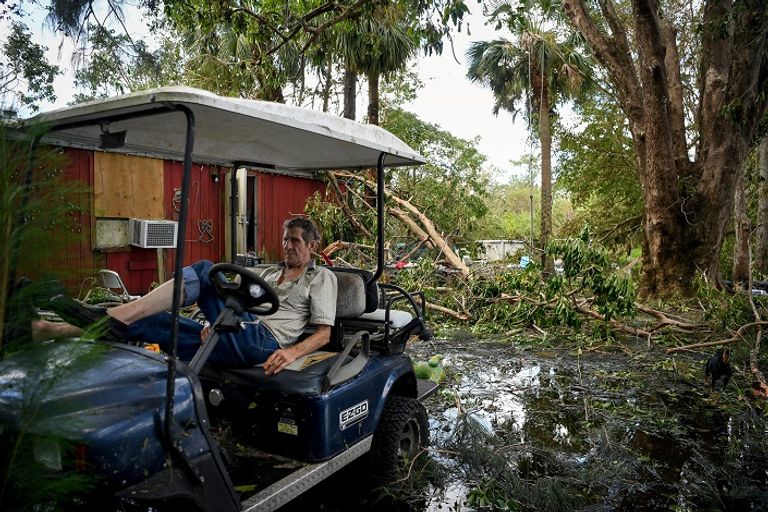آثار الدمار الذي خلفه إرما في فلوريدا - أ. ف. ب