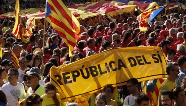 مظاهرات كتالونية دعما للاستقلال - أرشيفية