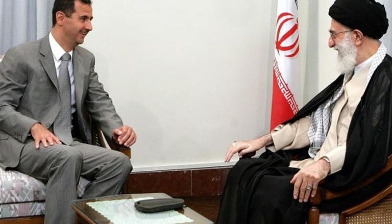 الأسد ومرشد إيران في لقاء قديم