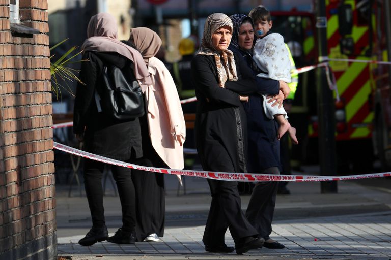 جانب من حادث تفجير محطة قطار في لندن