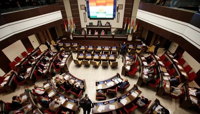 برلمان كردستان خلال جلسة التصويت على الانفصال - رويترز