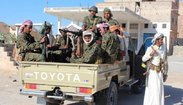 قوات من الجيش اليمني وعناصر من قوات النخبة في شبوة