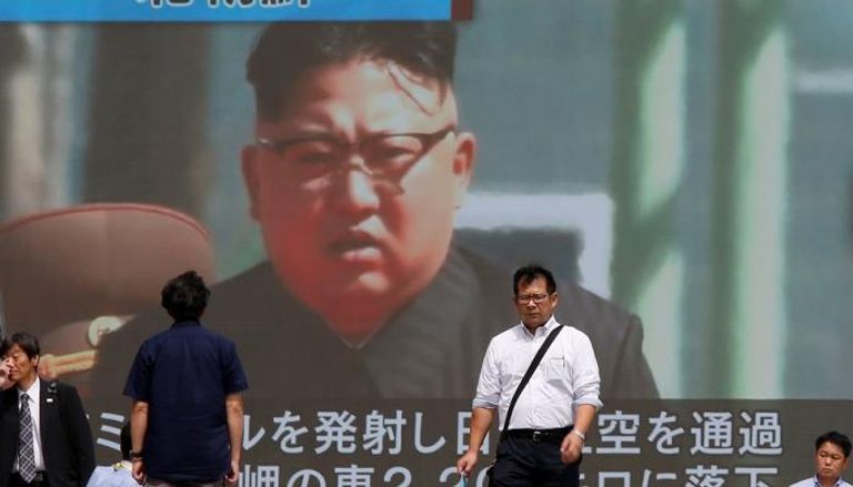 تلفزيون كوريا الشمالية يعرض لحظة إطلاق الصاروخ ومساره - رويترز