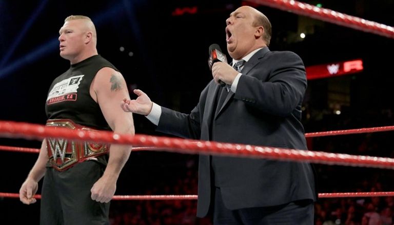 برون سترومان يهوي ببروك ليسنر على الأرض بقوة