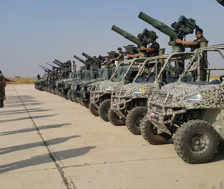 الجيش اللبناني يستعرض وحداته المشاركة في المعركة