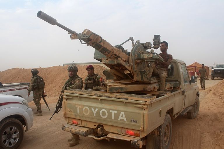 الجيش العراقي خلال عملية تحرير عكاشات- أ. ف.ب