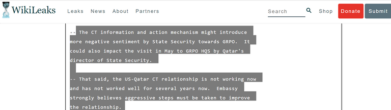 أدراج الدبلوماسيين الأمريكيين ممتلئة بخيانات قطر ودعمها للإرهاب