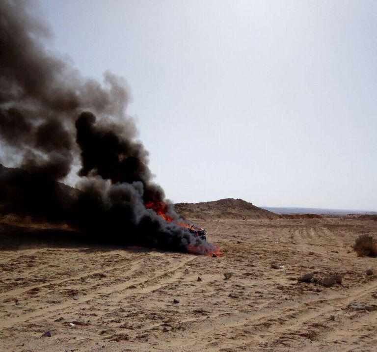 تدمير أهداف إرهابية في سيناء