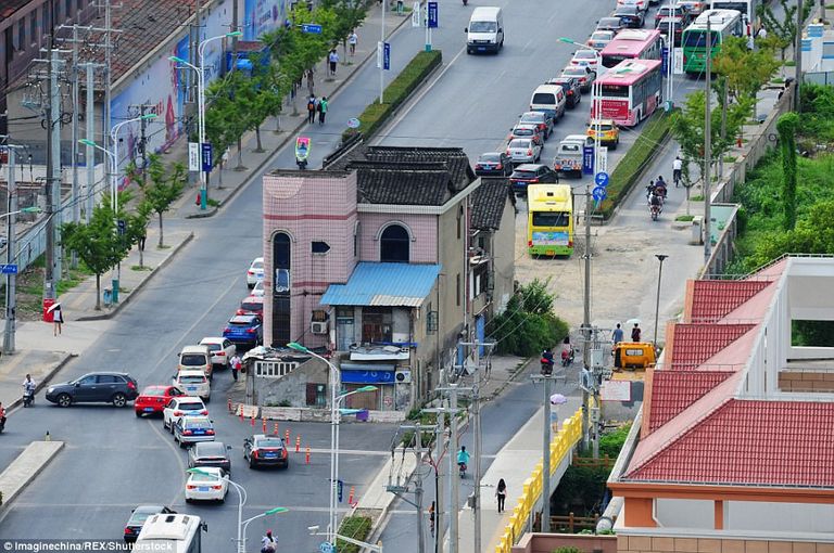 نموذج للمنزل المسمار في الصين 