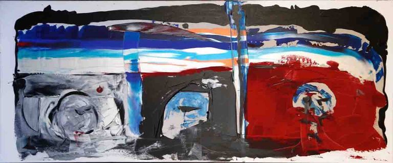 من لوحات معرض "مفترق الطرق"