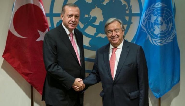 الرئيس التركي والأمين العام للأمم المتحدة