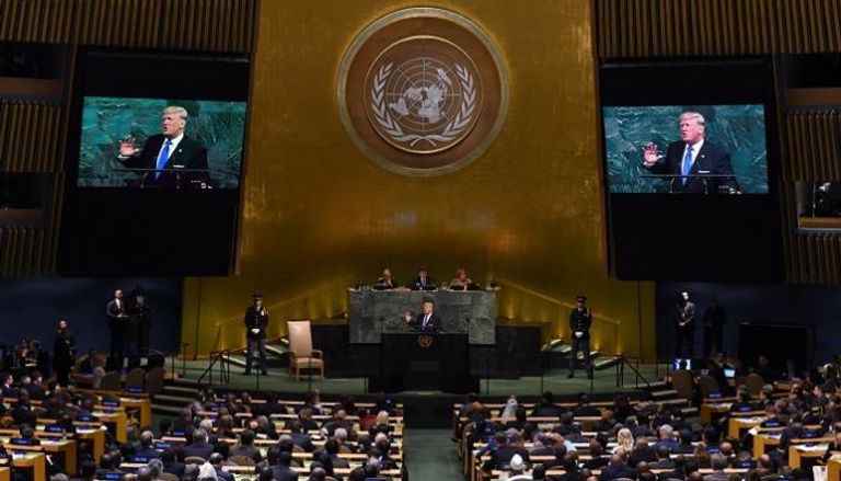 ترامب يلقي كلمته أمام اجتماع الأمم المتحدة