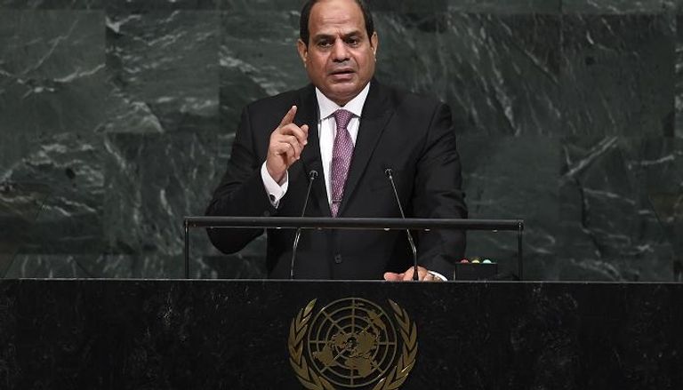 الرئيس المصري عبدالفتاح السيسي في خطابه أمام الأمم المتحدة