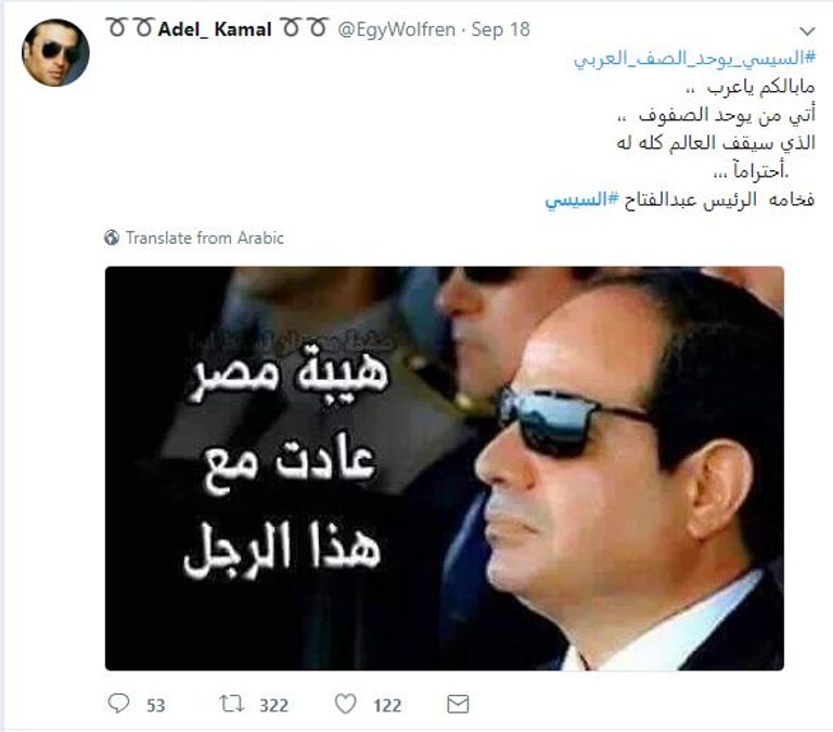 الرئيس المصري عبدالفتاح السيسي في خطابه أمام الأمم المتحدة